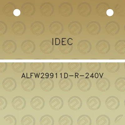 idec-alfw29911d-r-240v