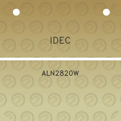 idec-aln2820w