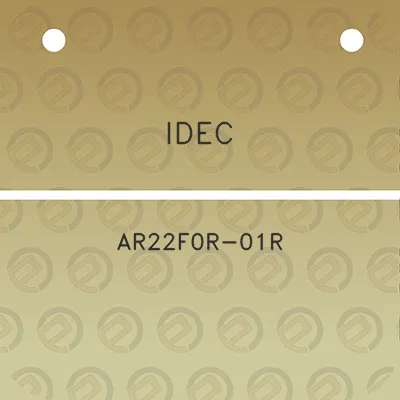 idec-ar22f0r-01r