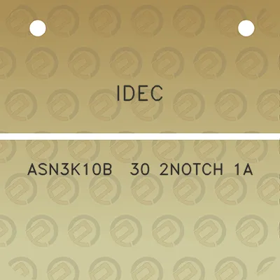 idec-asn3k10b-30-2notch-1a