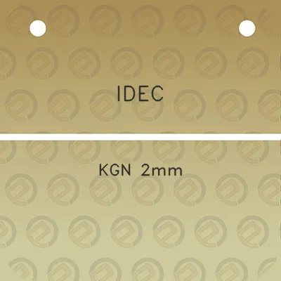 idec-kgn-2mm