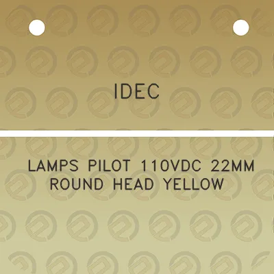 idec-lamps-pilot-110vdc-22mm-round-head-yellow