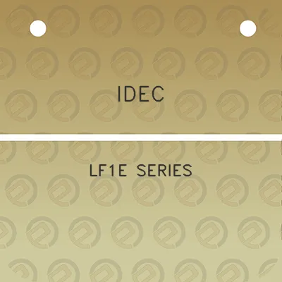 idec-lf1e-series