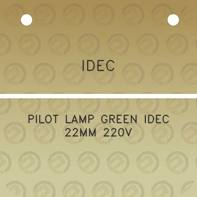 idec-pilot-lamp-green-idec-22mm-220v