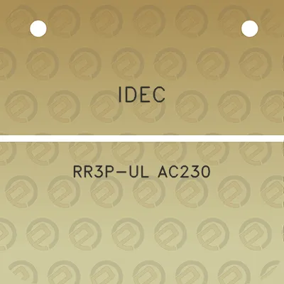 idec-rr3p-ul-ac230