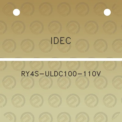 idec-ry4s-uldc100-110v