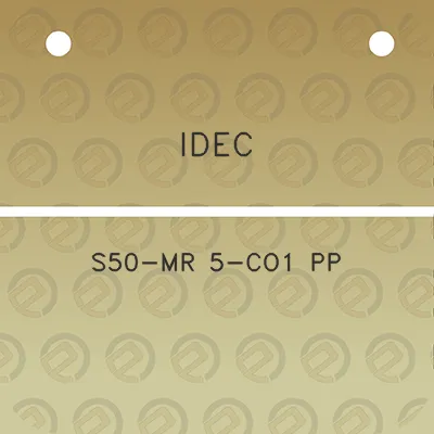 idec-s50-mr-5-co1-pp