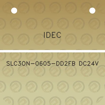 idec-slc3on-0605-dd2fb-dc24v