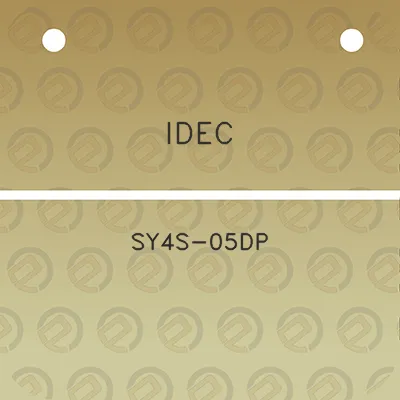 idec-sy4s-05dp