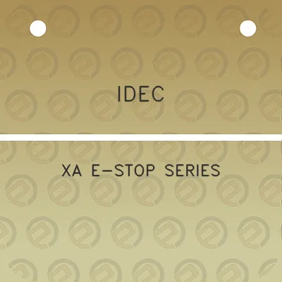 idec-xa-e-stop-series