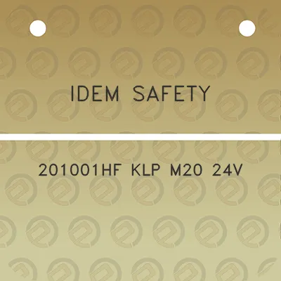 idem-safety-201001hf-klp-m20-24v