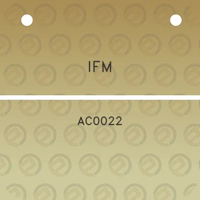 ifm-ac0022