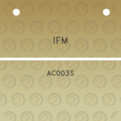 ifm-ac003s