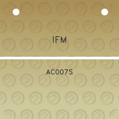 ifm-ac007s