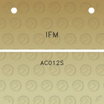 ifm-ac012s