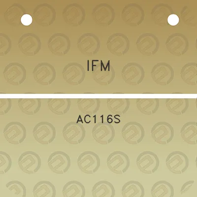 ifm-ac116s