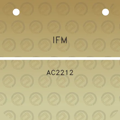 ifm-ac2212