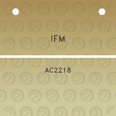 ifm-ac2218