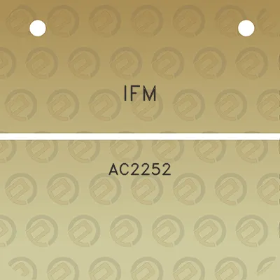 ifm-ac2252