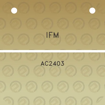 ifm-ac2403