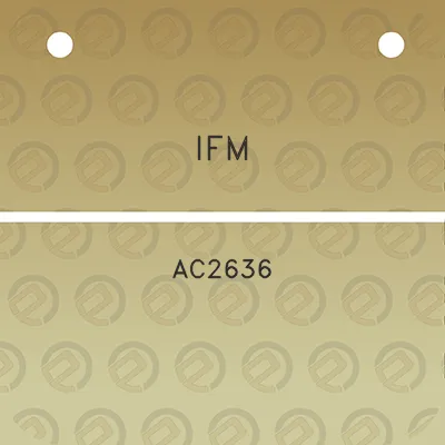 ifm-ac2636