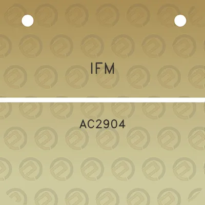 ifm-ac2904