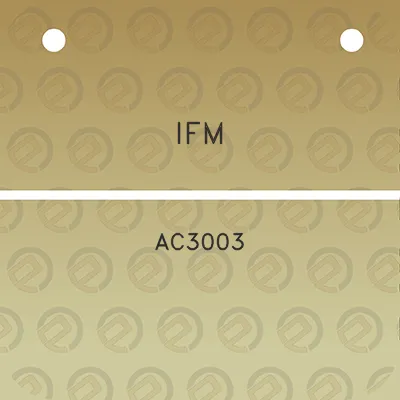 ifm-ac3003