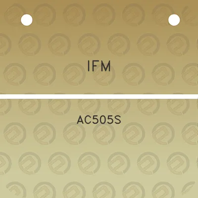 ifm-ac505s