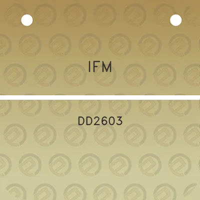 ifm-dd2603