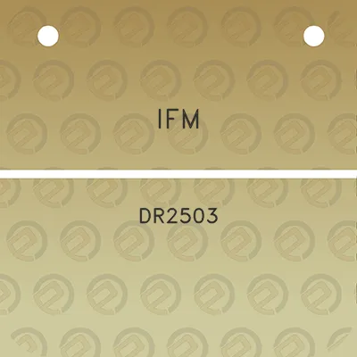 ifm-dr2503