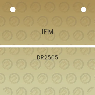 ifm-dr2505