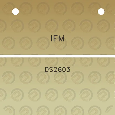 ifm-ds2603