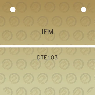 ifm-dte103