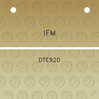 ifm-dte920