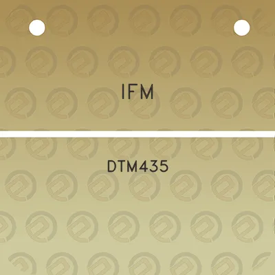 ifm-dtm435