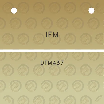 ifm-dtm437