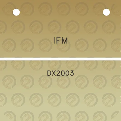 ifm-dx2003