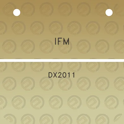 ifm-dx2011