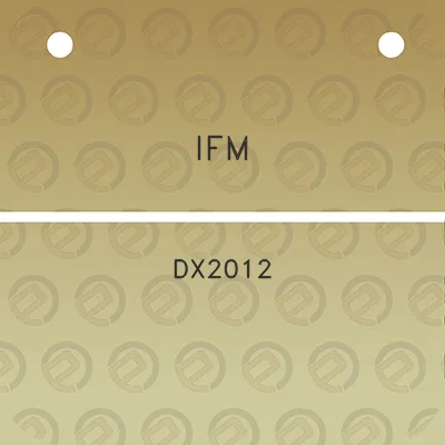 ifm-dx2012