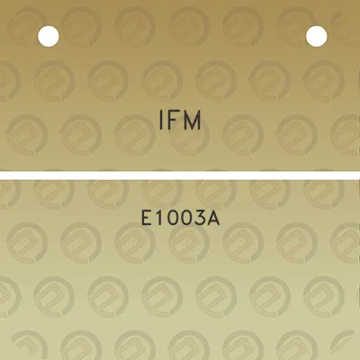 ifm-e1003a