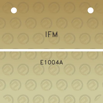 ifm-e1004a