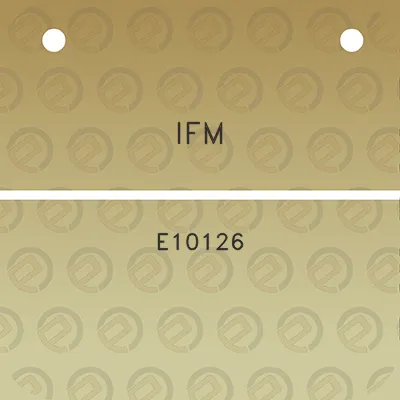 ifm-e10126