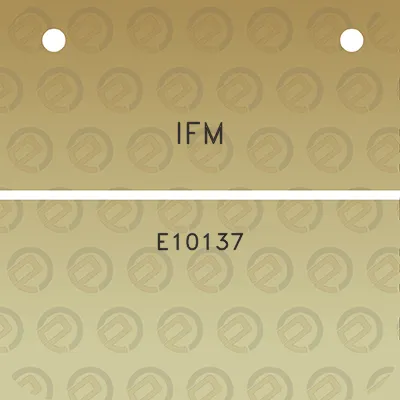 ifm-e10137