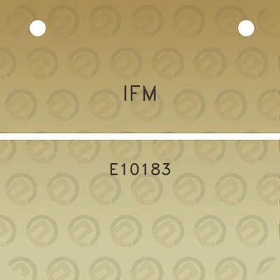 ifm-e10183