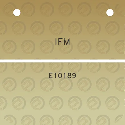 ifm-e10189