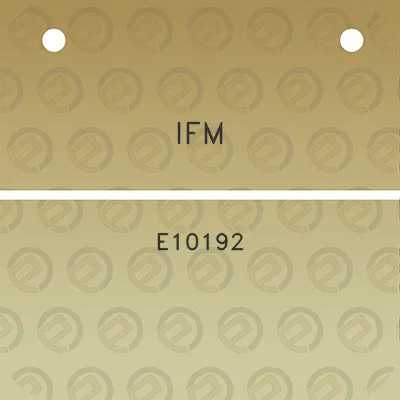 ifm-e10192