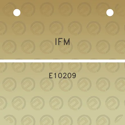 ifm-e10209