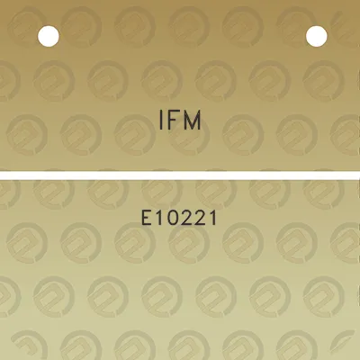 ifm-e10221