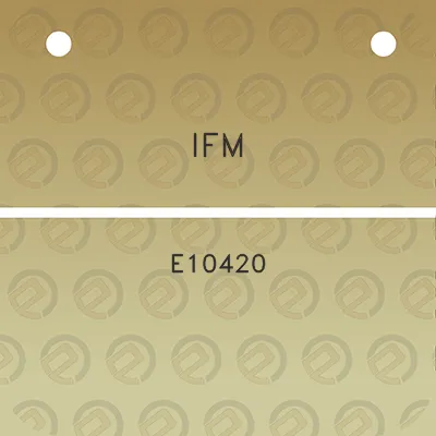 ifm-e10420