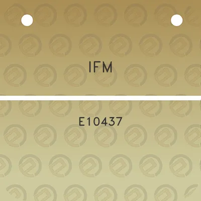 ifm-e10437